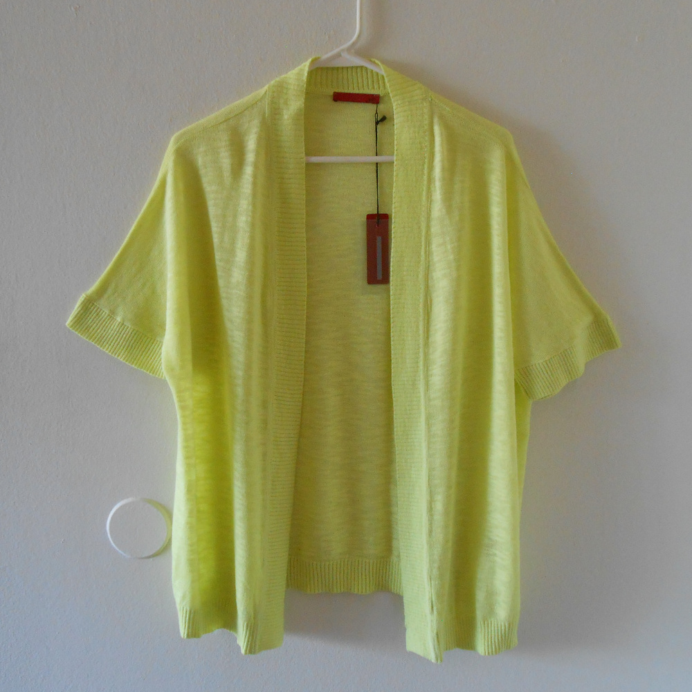 Red Yellow Shrug Sweater Size M NWT